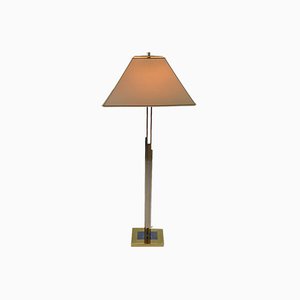 Large Hollywood Regency Brass Floor Lamp, 1970s-RMX-970397