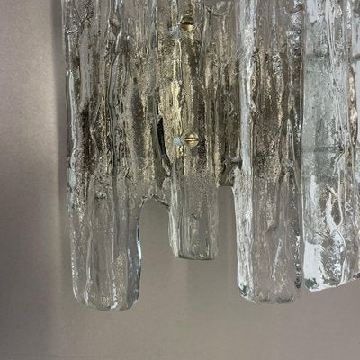 Large Hollywood Regency Ice Glass Wall Light by J. T. Kalmar, 1960s-QZ-1052895