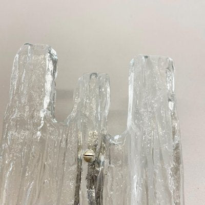 Large Hollywood Regency Ice Glass Wall Light by J. T. Kalmar, 1960s-QZ-1052895