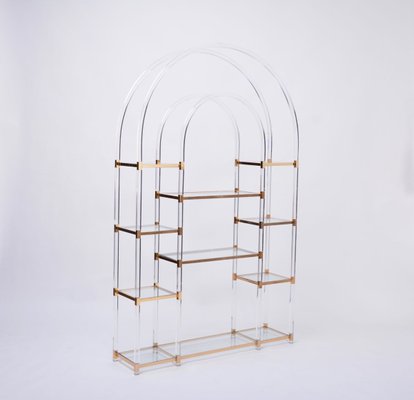 Large Hollywood Regency Shelving Unit by Maison Jansen, 1970s-FN-890438