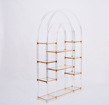 Large Hollywood Regency Shelving Unit by Maison Jansen, 1970s-FN-890438