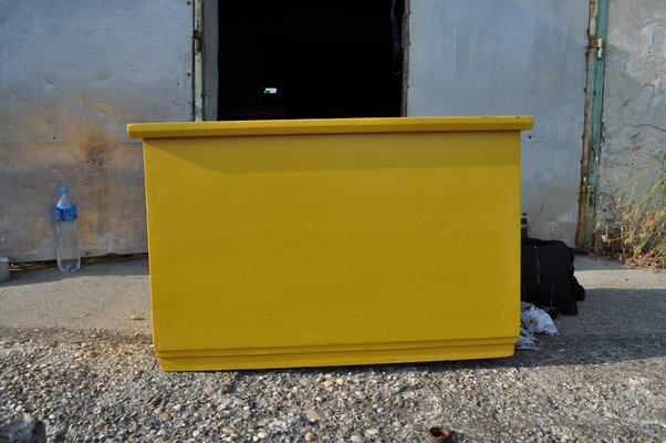 Large Hungarian Farmhouse Linen Chest, 1940s-OXJ-674190