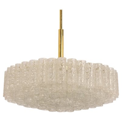 Large Ice Glass Tubes Chandelier from Doria, 1960s-UGR-1324646