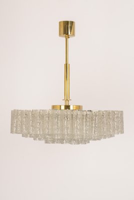 Large Ice Glass Tubes Chandelier from Doria, 1960s-UGR-1324646