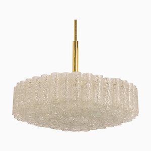 Large Ice Glass Tubes Chandelier from Doria, 1960s-UGR-1324646