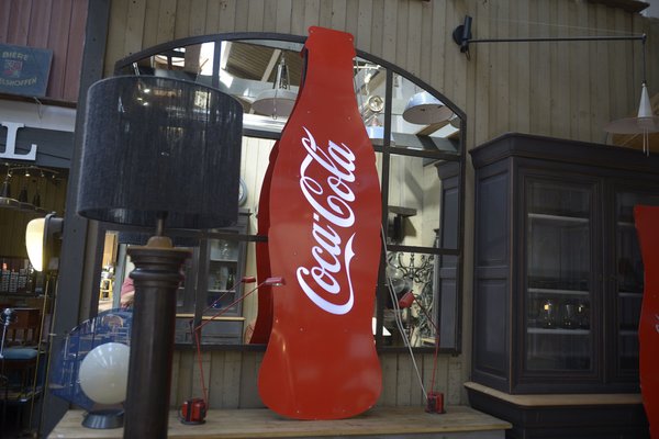 Large Illuminated Metal Coca Cola Sign, 1980s-NEN-2043283