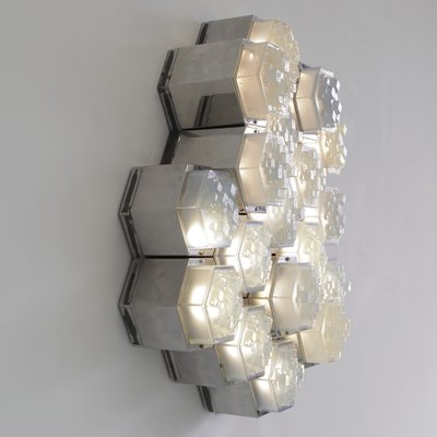 Large Illuminated Wall Sculpture from Poliarte Verona, 1970s-INL-1169476