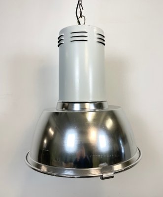 Large Industrial Aluminium Lamp with Iron Grid From Siemens, 1980s-CGF-1110384