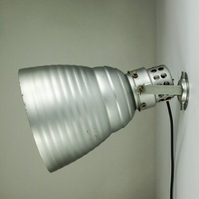 Large Industrial Bauhaus Ikon IK 302-001 Wall Lamp by Adolf Meyer for Zeiss, 1920s or 1930s-FUP-955324