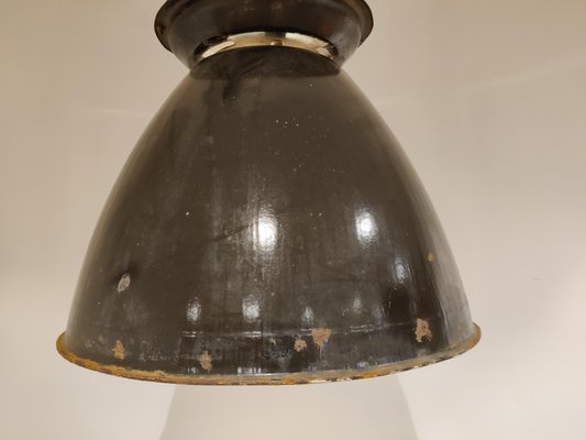 Large Industrial Enamel Lamp, 1950s-IRH-999405