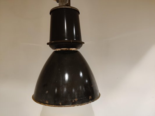 Large Industrial Enamel Lamp, 1950s-IRH-999405