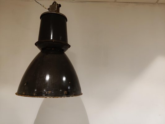 Large Industrial Enamel Lamp, 1950s-IRH-999405