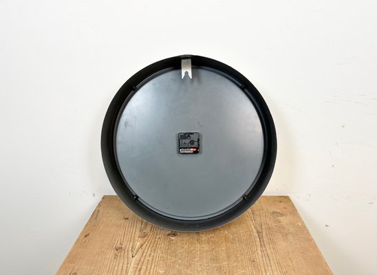 Large Industrial Grey Wall Clock from Pragotron, 1960s-CGF-1423041