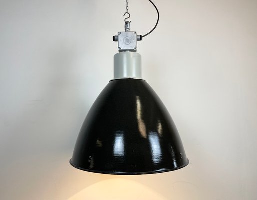 Large Industrial Pendant Lamp in Enamel Factory from Elektrosvit, 1960s-CGF-1299915