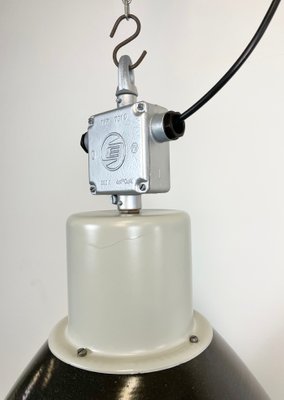 Large Industrial Pendant Lamp in Enamel Factory from Elektrosvit, 1960s-CGF-1299915