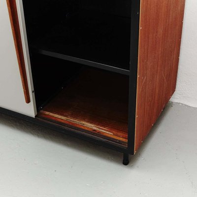 Large Industrial White & Brown Cabinet by Willy Van Der Meeren, 1950s-WM-1256919