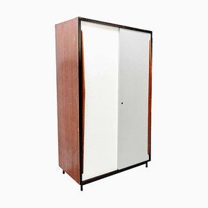 Large Industrial White & Brown Cabinet by Willy Van Der Meeren, 1950s-WM-1256919