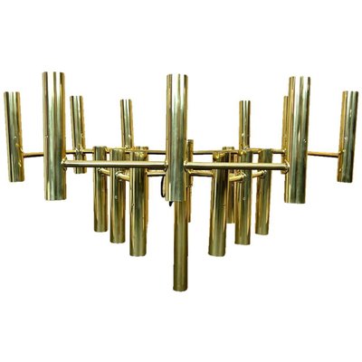 Large Italian 39-Light Ceiling Fixture by Sciolari, 1970s-VDW-1225838