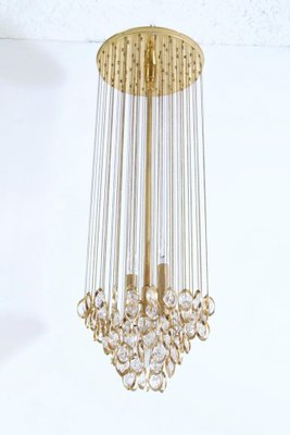 Large Italian Cascading Glass Chandelier, 1960s-FO-980704