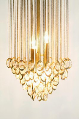 Large Italian Cascading Glass Chandelier, 1960s-FO-980704