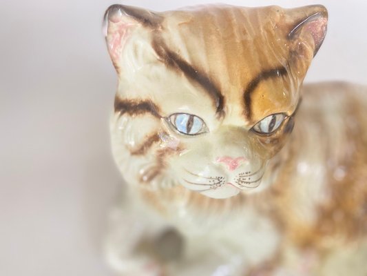 Large Italian Cat Figurine in Ceramic, 1970s-UR-1717317