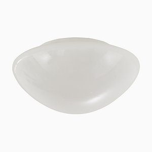 Large Italian Ceiling Light in White Opal Murano Glass, 1980s-MPO-1259569