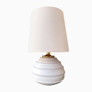 Large Italian Ceramic and Brass Lamp, 1970s-FUE-1406510