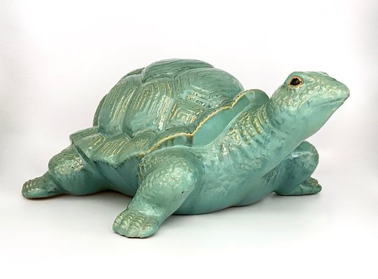 Large Italian Ceramic Turtle, 1960s-ZCY-1736893