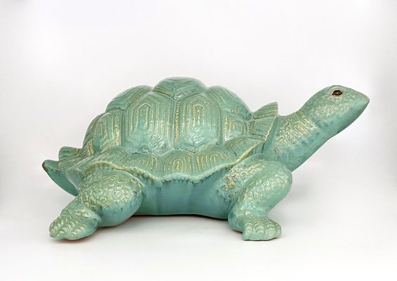 Large Italian Ceramic Turtle, 1960s-ZCY-1736893