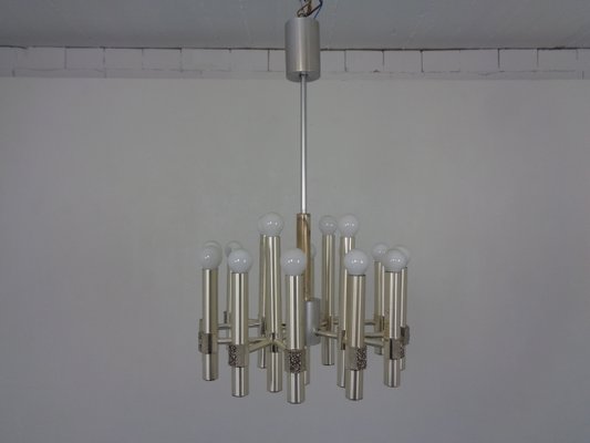 Large Italian Chandelier by Gaetano Sciolari for Sciolari, 1960s-RDW-965095