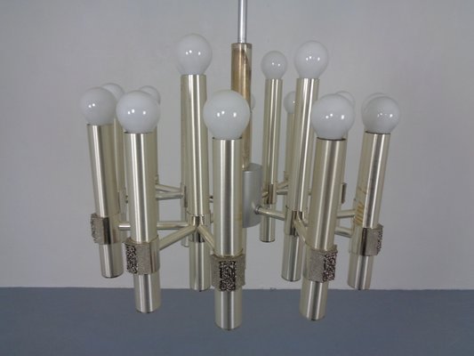 Large Italian Chandelier by Gaetano Sciolari for Sciolari, 1960s-RDW-965095