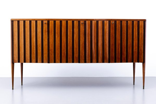 Large Italian Credenzas in Walnut and Mahogany by Paolo Buffa for Cassina, 1956, Set of 2-ITV-1299187