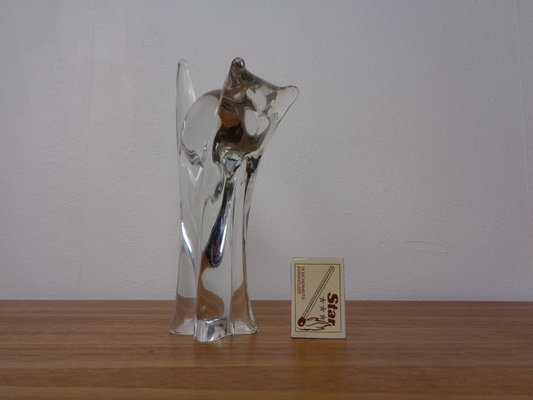 Large Italian Glass Cat, 1960s-RDW-1445043