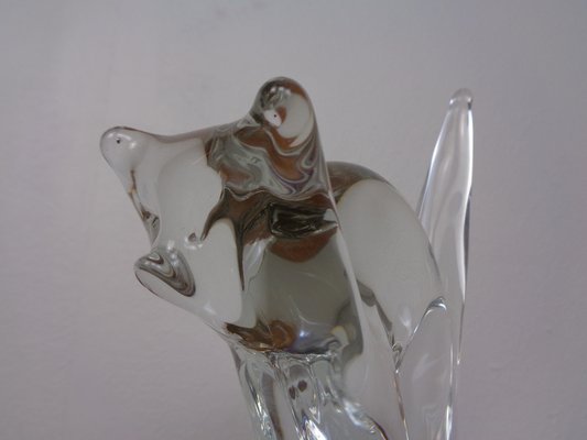 Large Italian Glass Cat, 1960s-RDW-1445043