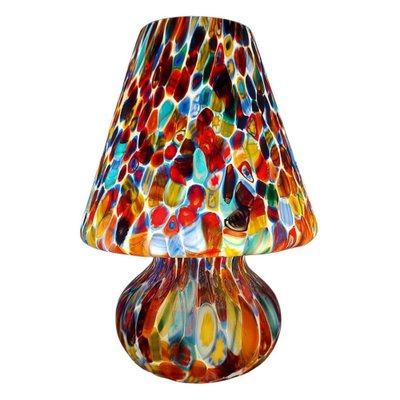 Large Italian Handcrafted Murano Table Lamps with Murrine Millefiori Decor, 2000s, Set of 2-HWV-1123126