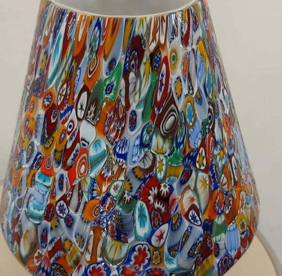 Large Italian Handcrafted Murano Table Lamps with Murrine Millefiori Decor, 2000s, Set of 2-HWV-1123126