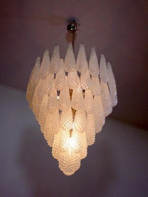 Large Italian Murano Chandeliers, 1970s, Set of 2-MBH-1031888