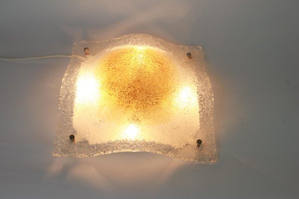 Large Italian Murano Glass Flush Mount, 1960s-UGR-1085626