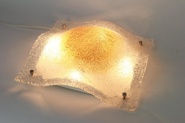 Large Italian Murano Glass Flush Mount, 1960s-UGR-1085626