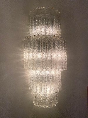 Large Italian Murano Glass Sconces or Wall Lights Attributed to Venini, 1970, Set of 2-MBH-1032438