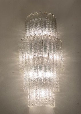 Large Italian Murano Glass Sconces or Wall Lights Attributed to Venini, 1970s-MBH-1032475