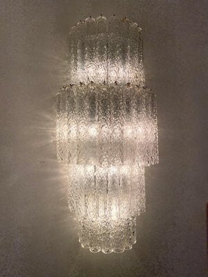 Large Italian Murano Glass Sconces or Wall Lights Attributed to Venini, 1970s-MBH-1032475