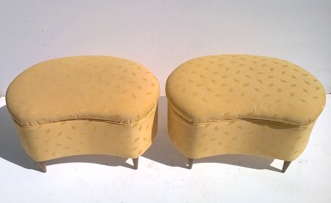 Large Italian Poufs, 1940s, Set of 2-EI-433396