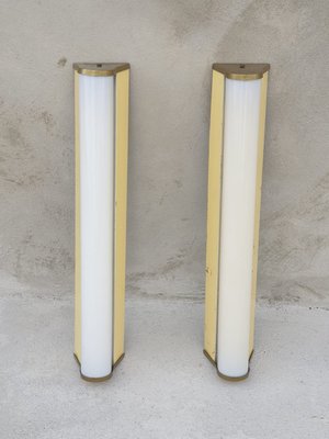 Large Italian Sconces from La Fluorescente Milano, 1950s, Set of 2-HZ-866846