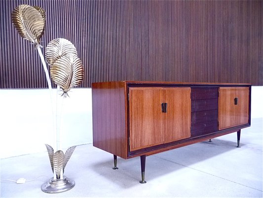 Large Italian Sideboard with Brass Details, 1950s-JP-1773500