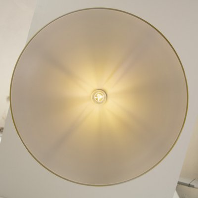 Large Italian Suspension Lamp in Yellow Plastic with White Interior, 1980s-MPO-1259529