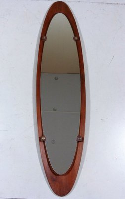 Large Italian Teak Mirror from Mobili Polli, 1960s-TU-592804