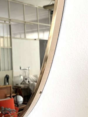 Large Italian Wall Mirror with Brass Frame, 1970s-VNE-1799563