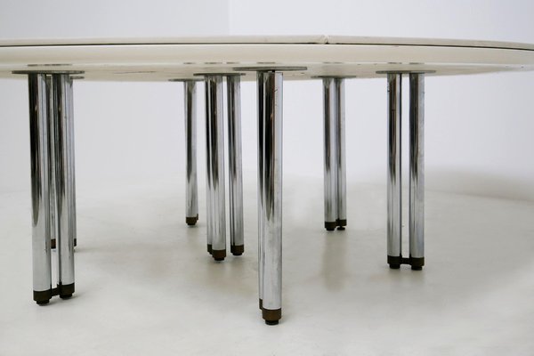 Large Italian White Table by Hiroyuki Toyoda, 1980s-RCE-1100055