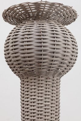 Large Italian Wicker Pendant Lamp, 1960s-KL-711821